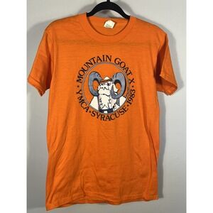 Vintage 80s Syracuse YMCA Mountain Goat X 1983 Single Stitch Size Large (A)